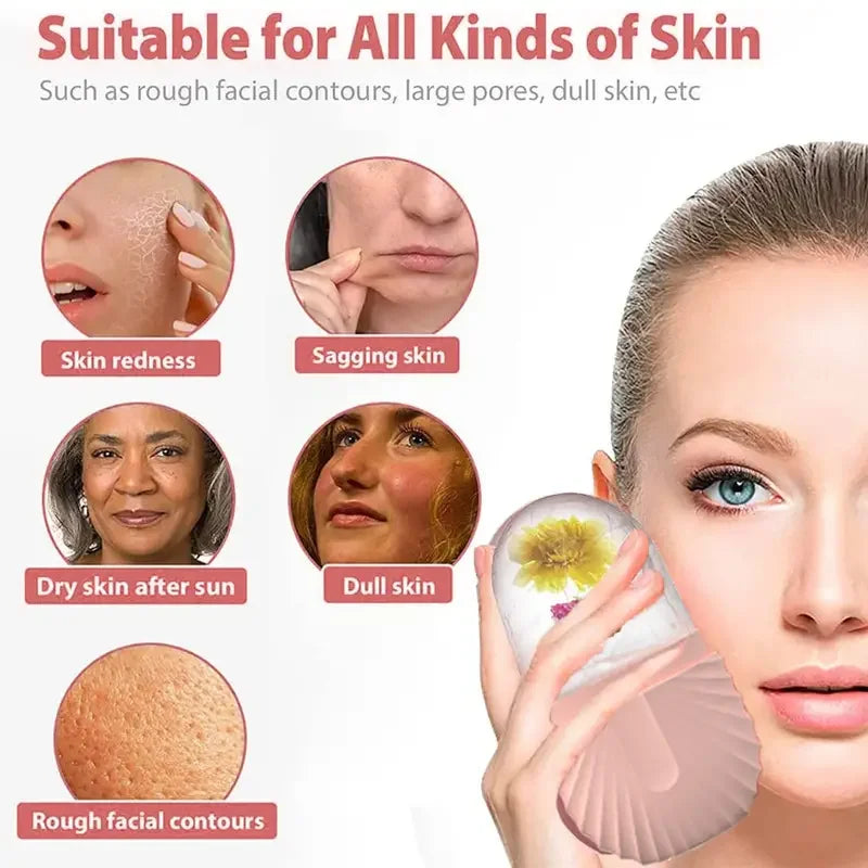 Ice facial roller skin care lifting contouring beauty tool
