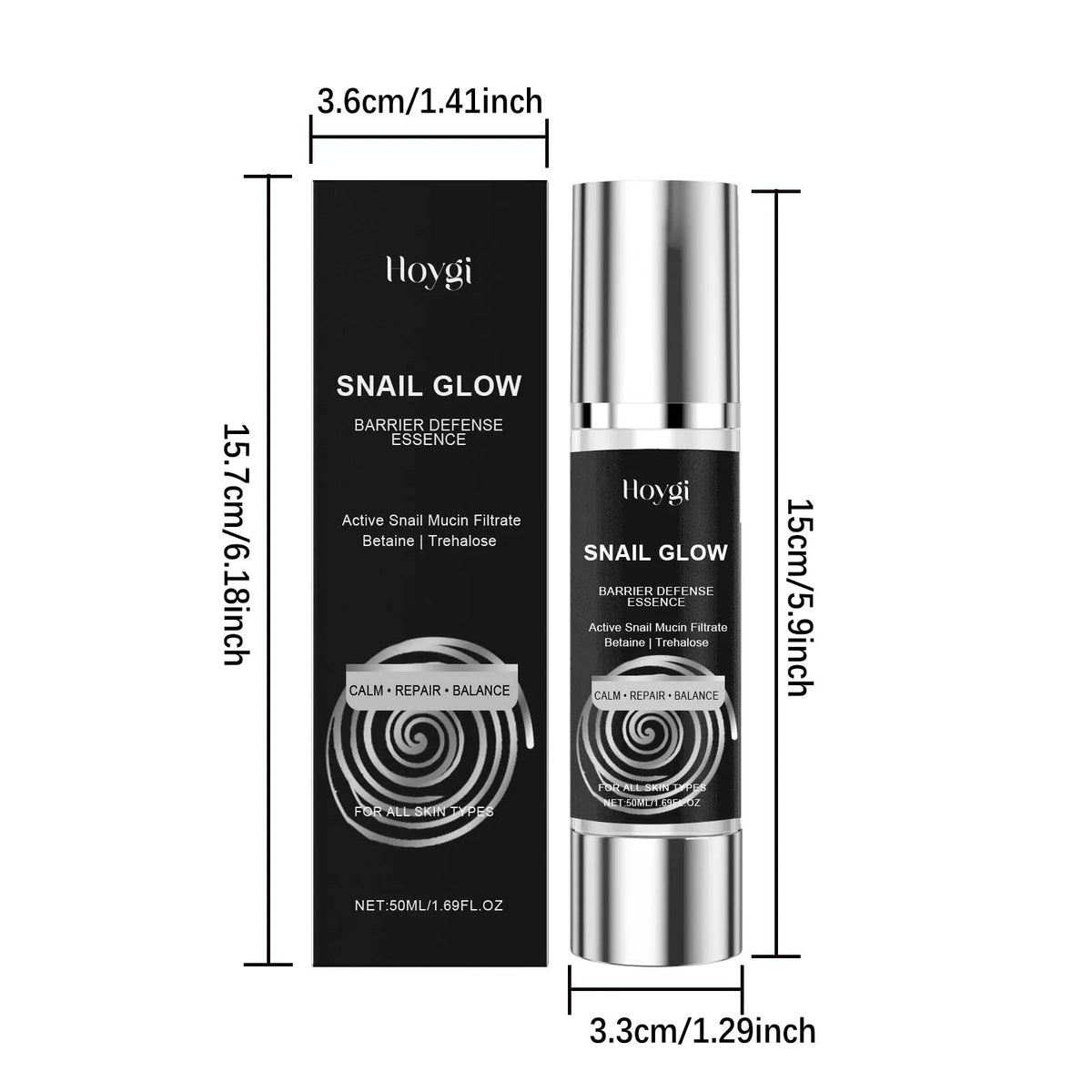 Snail mucin skincare set hydrating anti-aging complete routine