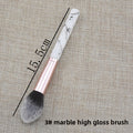 Marble Makeup Brush Pattern Flame Highlight Contour Blush Brush for Beginners