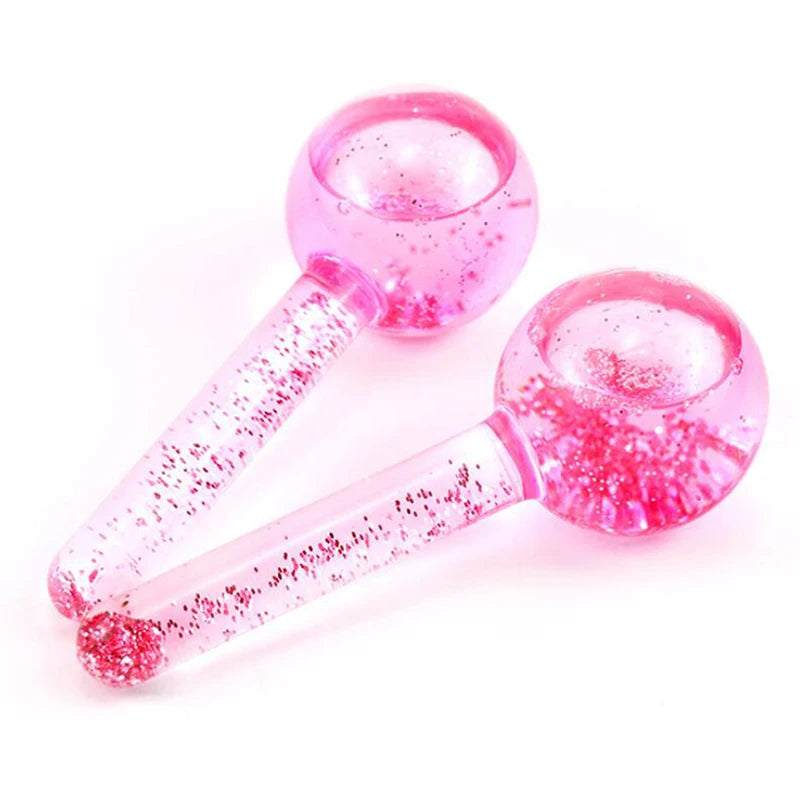 	2 piece ice globes facial massager cryo sticks for face lifting