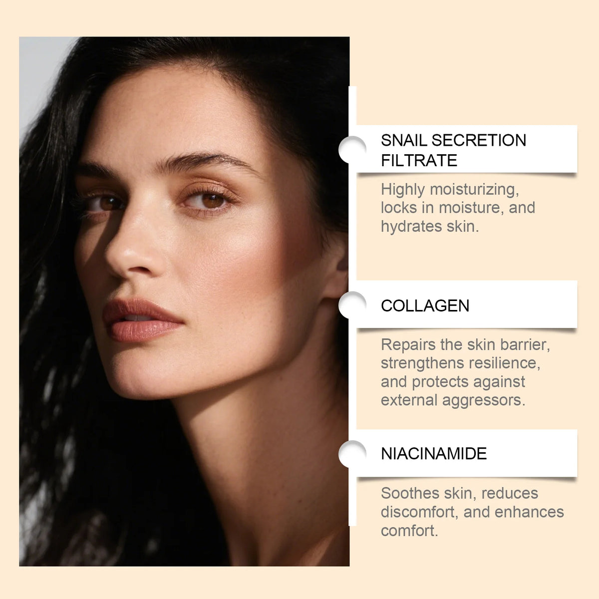 Snail mucin skincare set hydrating anti-aging complete routine