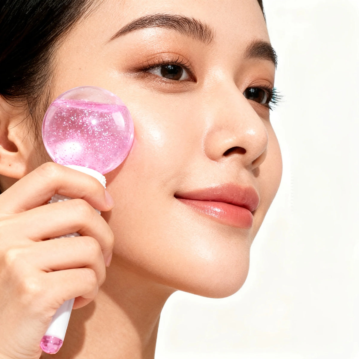 Ice globes facial massager set for puffiness and skin contouring
