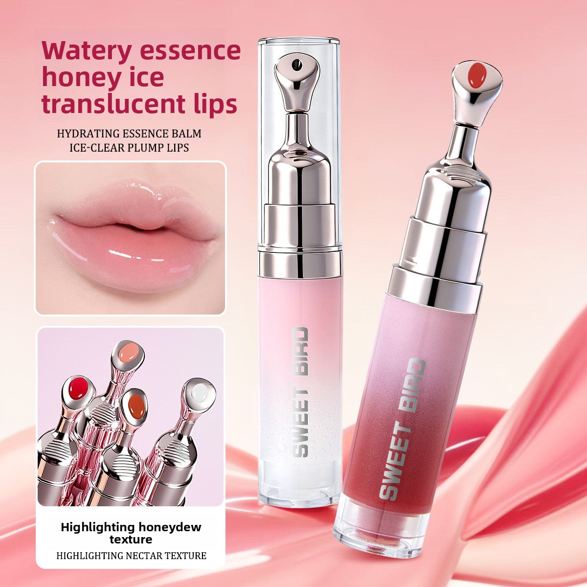 Sweet Bird Hydrating Lip Gloss with Mirror Shine