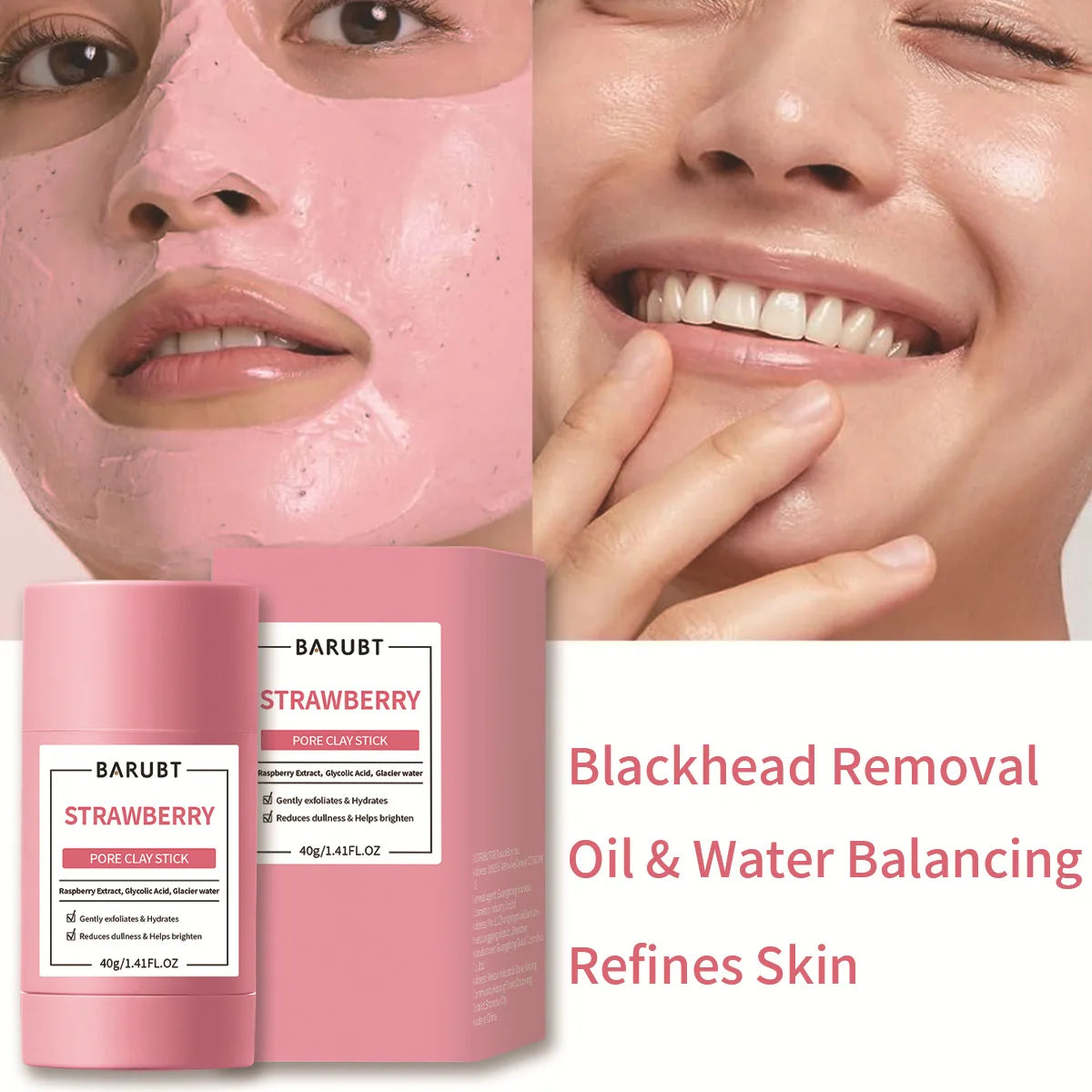 Mugwort solid face mask blackhead acne removal deep cleansing
