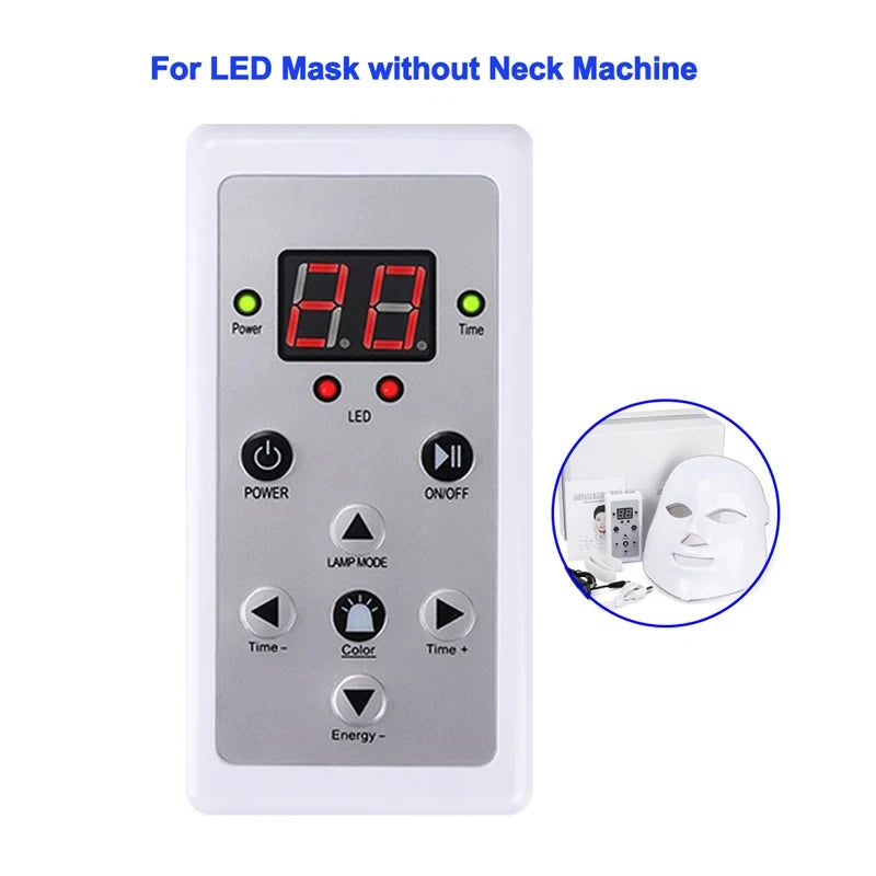 Remote control LED light therapy face mask beauty machine
