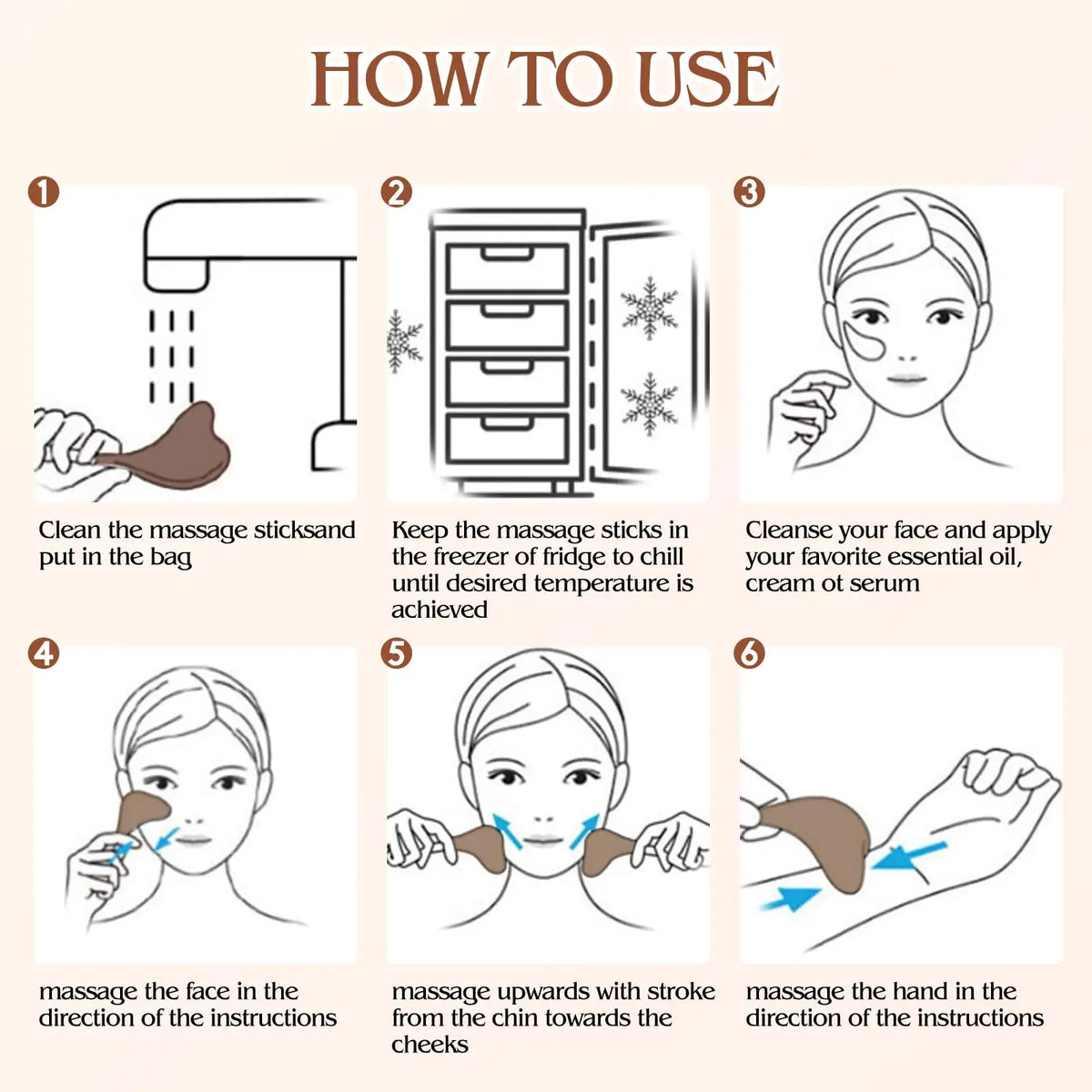 Ice globes facial skin care lifting contouring beauty tool