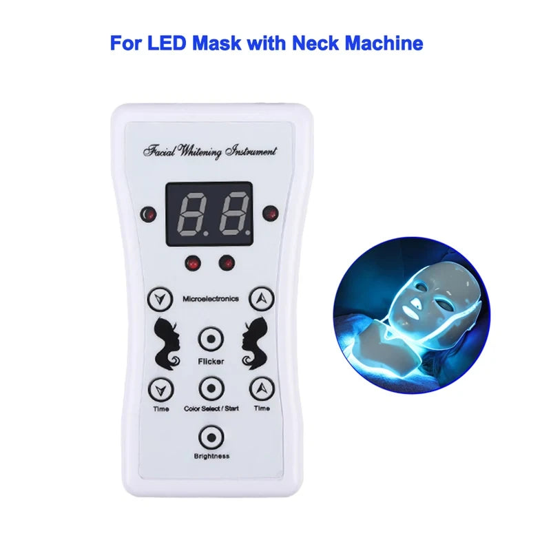 Remote control LED light therapy face mask beauty machine