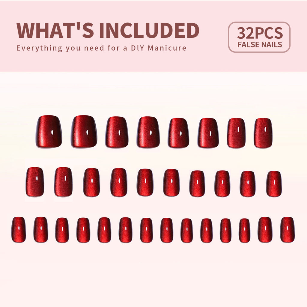 Removable Cat Eye False Nails