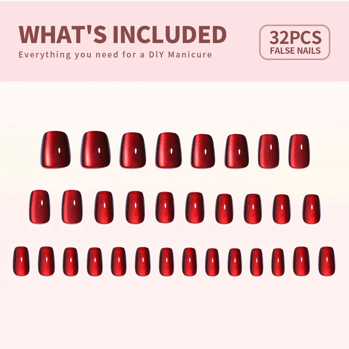 Removable Cat Eye False Nails
