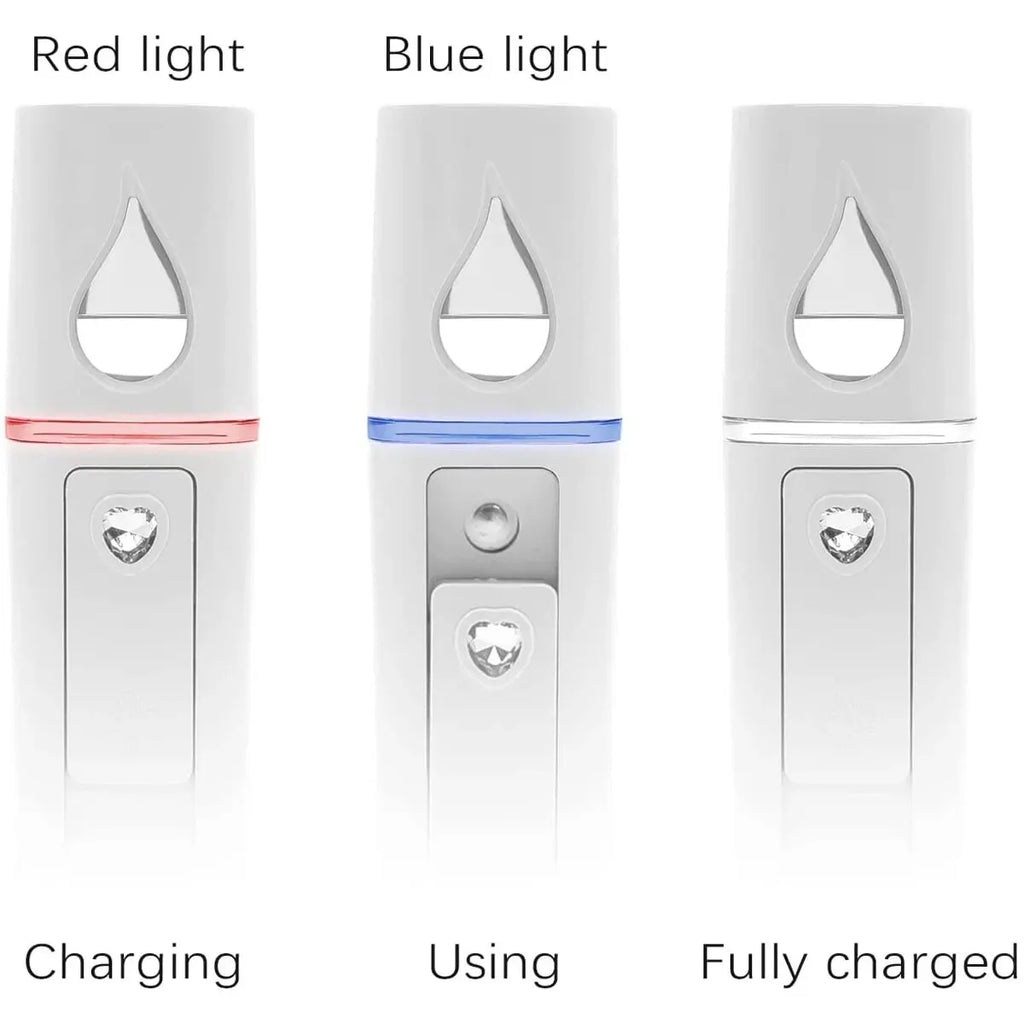 Mini face steamer air humidifier nano mist spray skin care device
