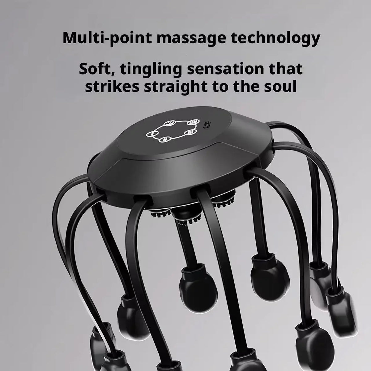 Electric octopus head massager scalp stimulator stress relief tool