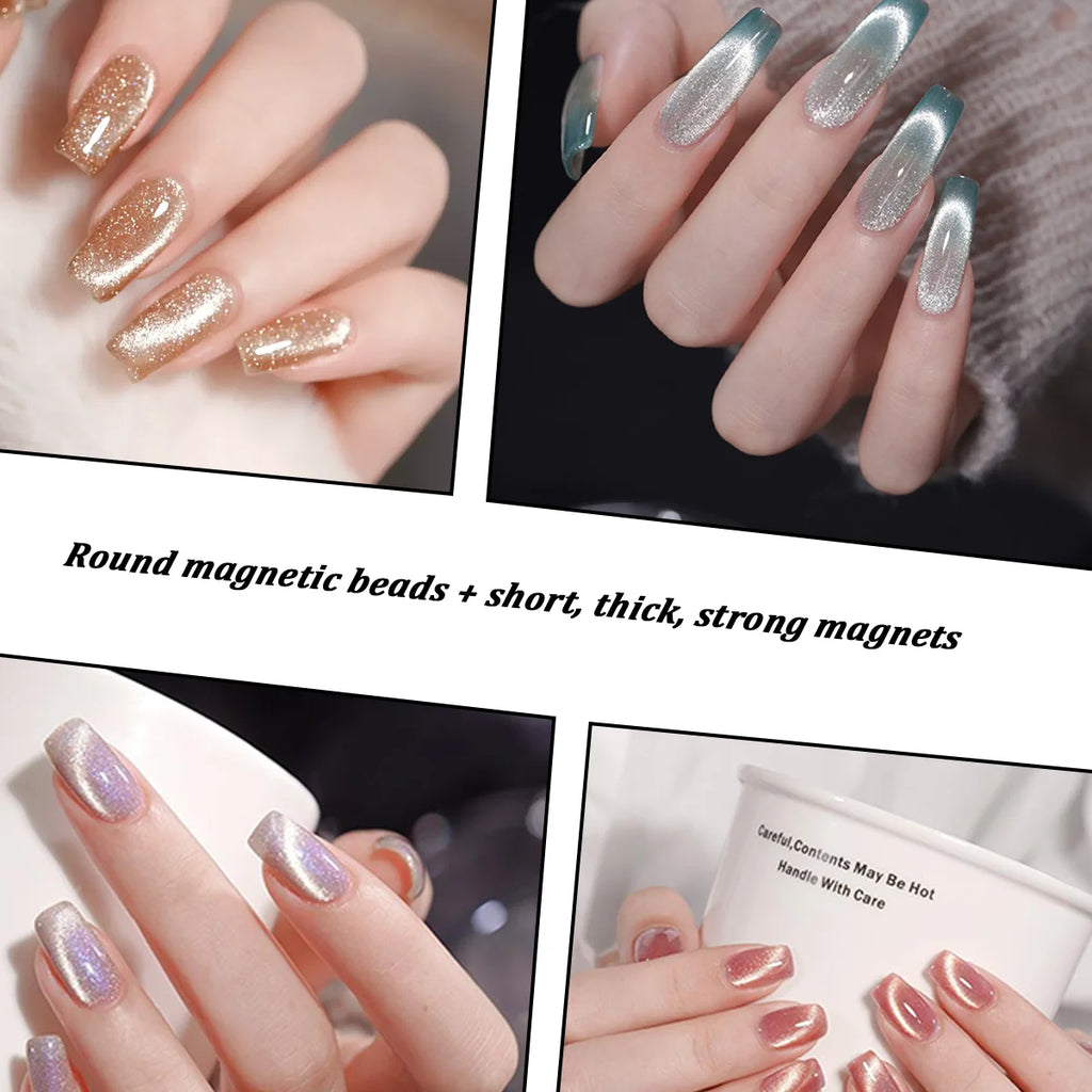 Cat eye nail magnet set 15 piece magnetic gel nail art tool