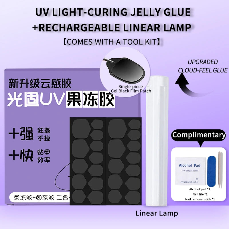 Double-sided nail glue adhesive sticker tabs reusable press-on nails