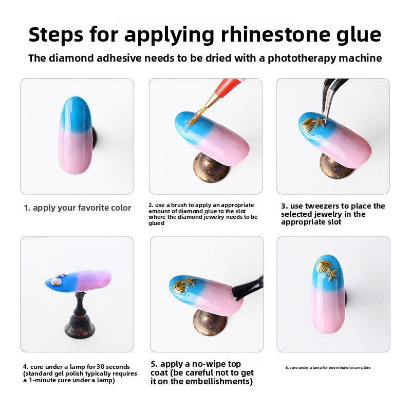 Nail Art Rhinestone Glue Transparent Adhesive