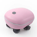 Handheld rechargeable electric scalp head massager for hair growth
