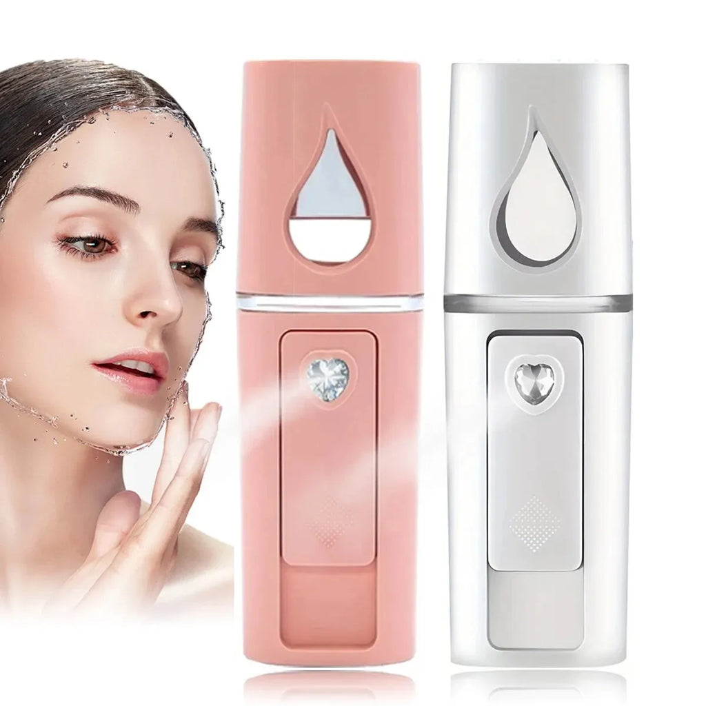 Mini face steamer air humidifier nano mist spray skin care device
