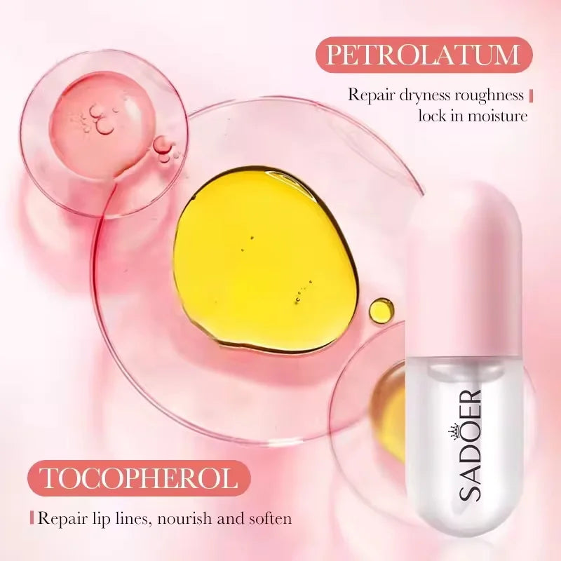 Lip plumping essential oil clear gloss hydrating volume treatment
