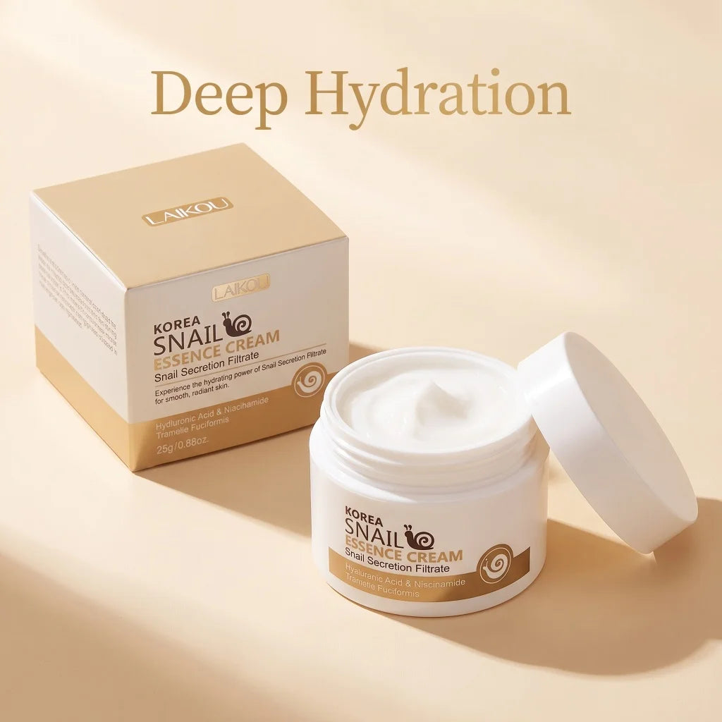 Snail essence cream with niacinamide brightening moisturizer