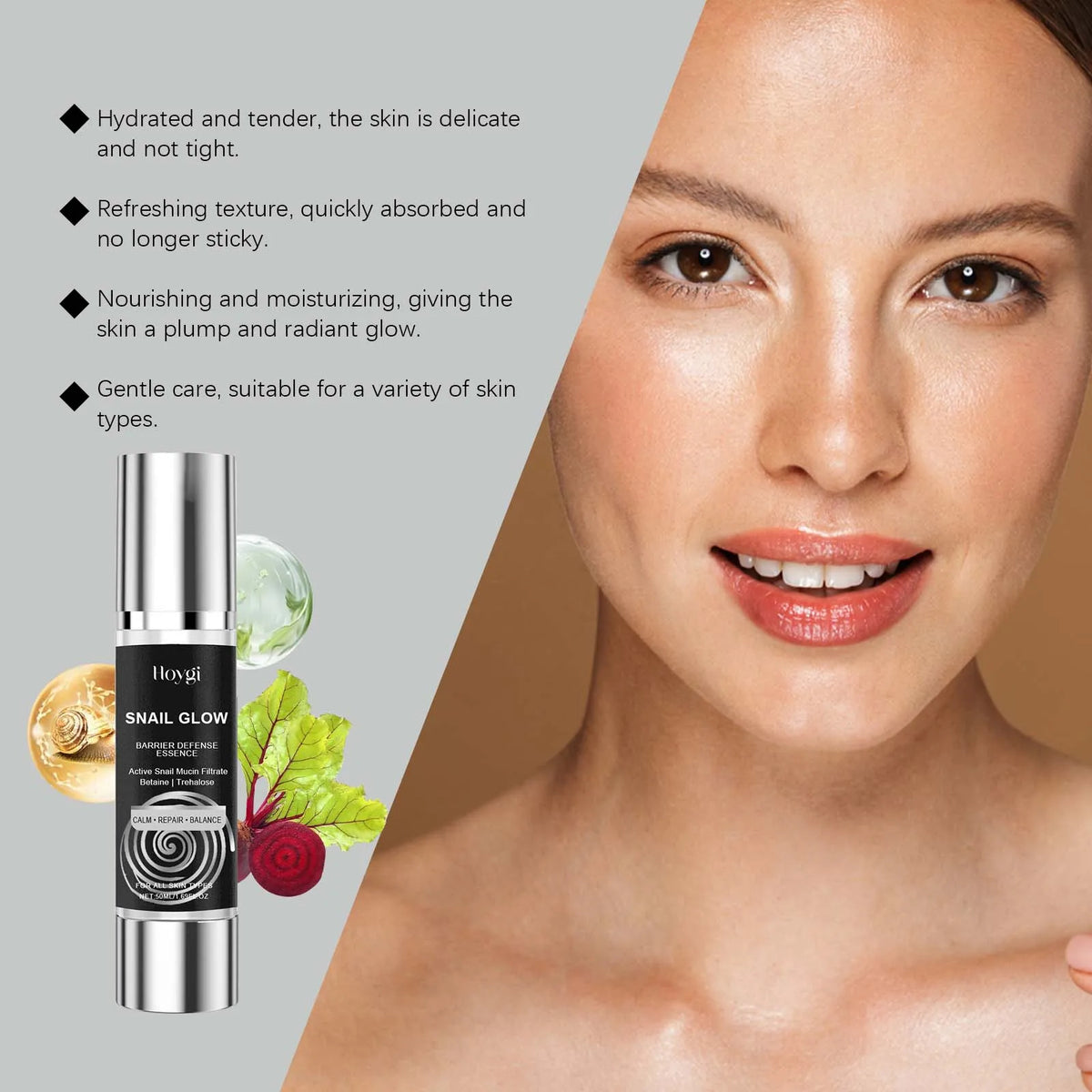 Snail mucin skincare set hydrating anti-aging complete routine