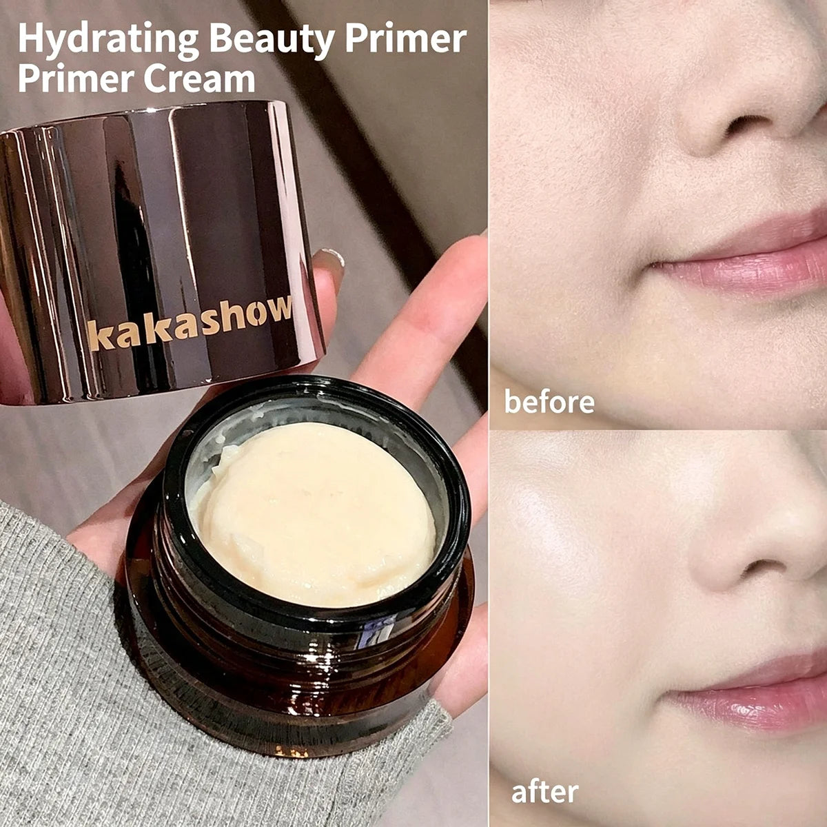 Kakashow hydrating makeup primer smooth pore-minimizing base