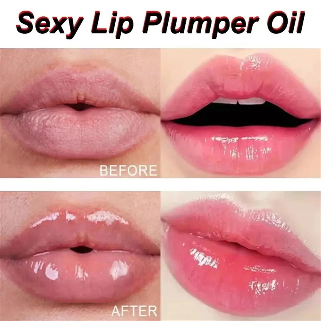 Lip plumping essential oil clear gloss hydrating volume treatment