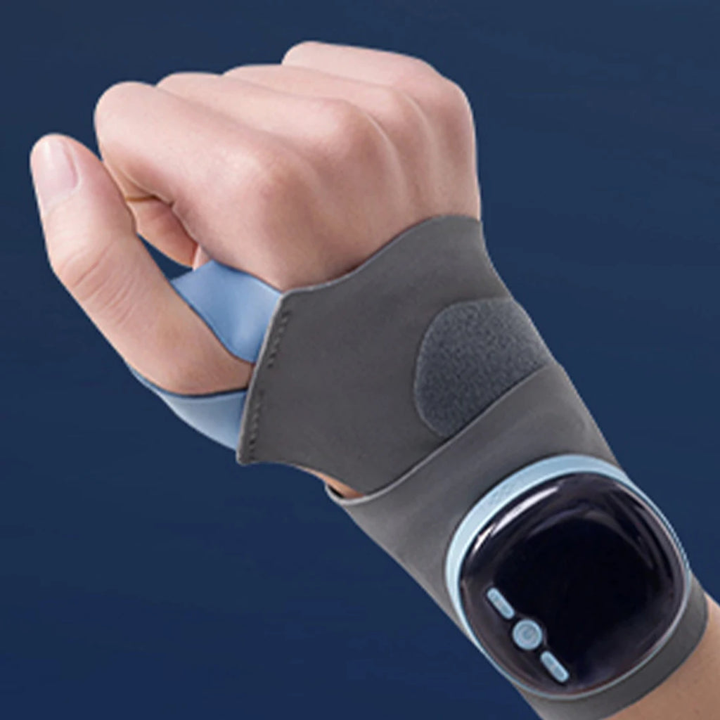 EMS wrist massager with heat therapy pain relief electric device