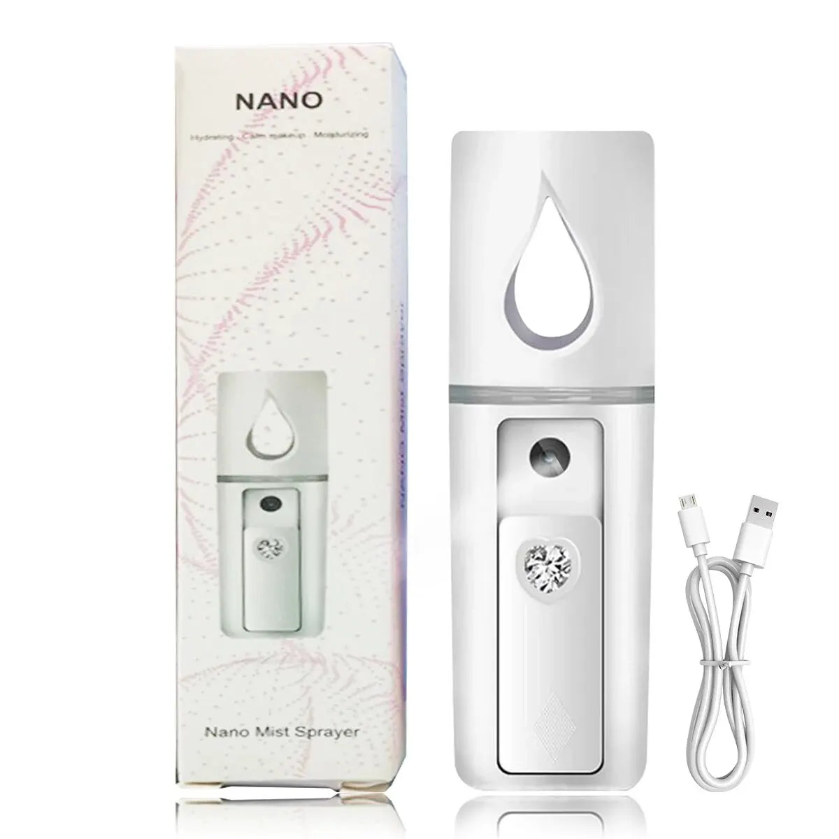 Mini face steamer air humidifier nano mist spray skin care device