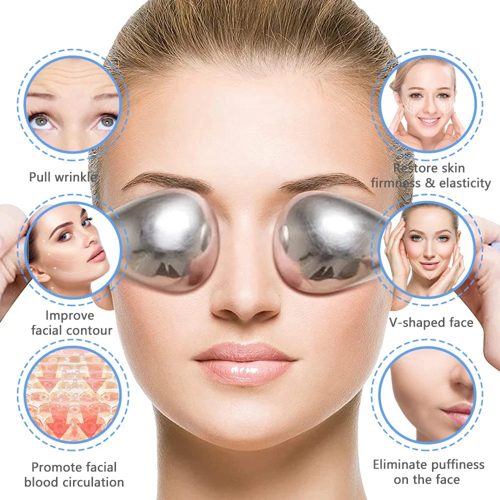 Ice globe cryo sticks face and eye depuffing cold therapy tool