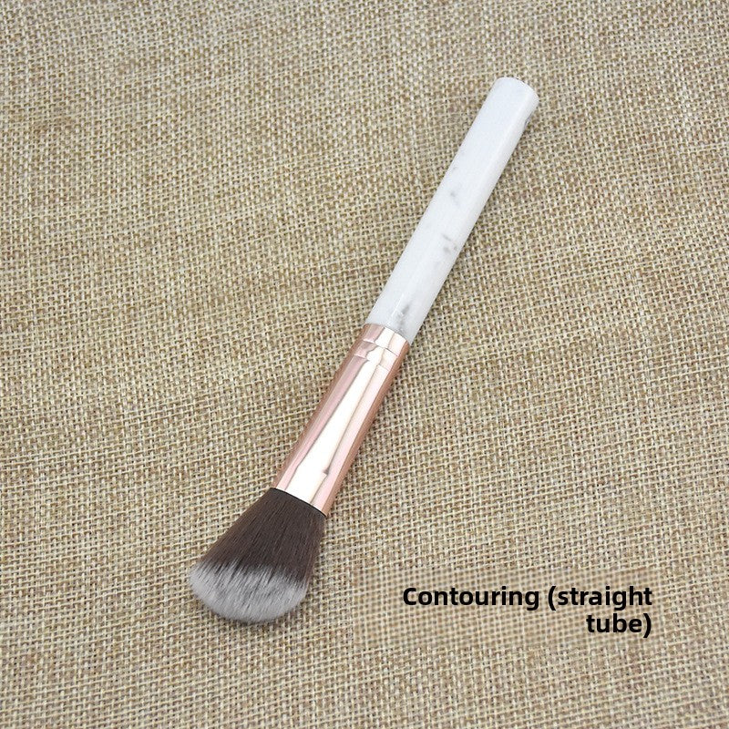 Marble Makeup Brush Pattern Flame Highlight Contour Blush Brush for Beginners
